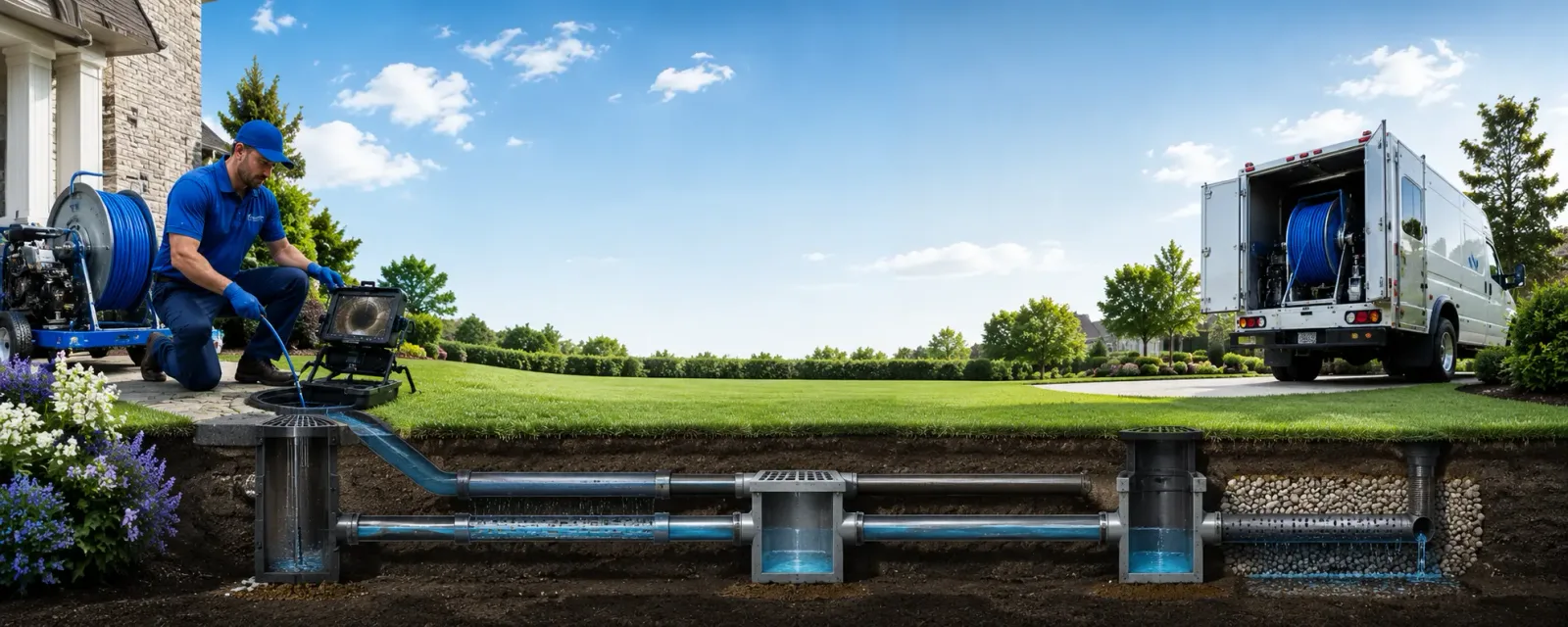 Outdoor drain cleaning information for Highland Village, TX